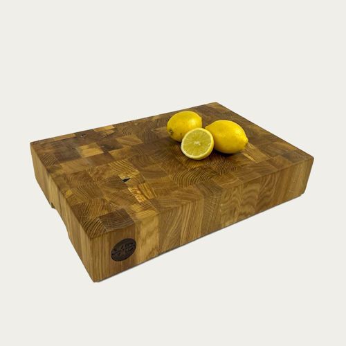 Butcher block 42 x 28 cmVD8 Eiken Kopshout hakblok