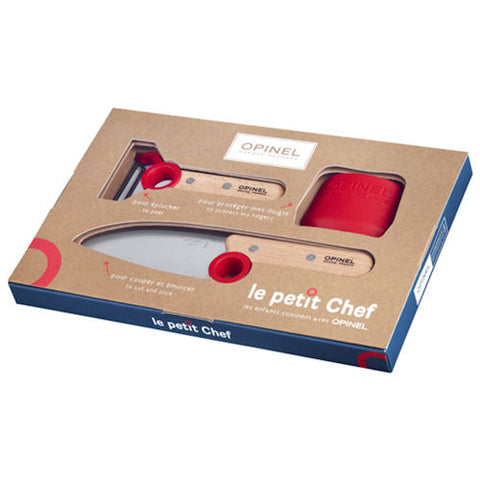 Keukenset Opinel voor de kleine chef Rood