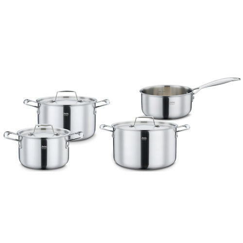 Pannenset 4 dlg Gourmet rvs Spring