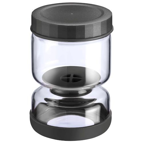 Uitlek pot glas